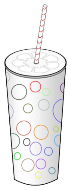 Paper cup vector graphics