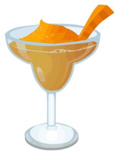 Carrot Margarita cocktail vector graphics