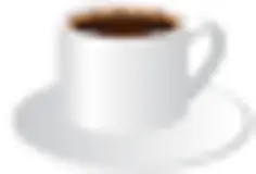 Vector clip art of coffee cup with a saucer