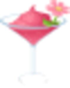 Vector image of pink cocktail