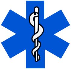 Vector image of fire rescue sign