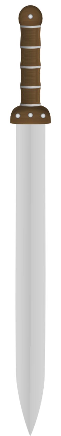 Vector clip art of long Viking sword