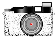 Vector illustration of amateur camera