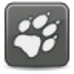 Vector drawing of square claw icon