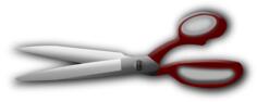 Shiny scissors clip art