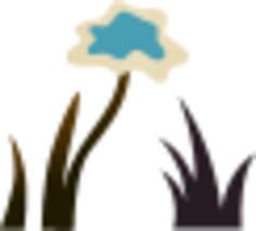 Vector illustration of dying ground plant
