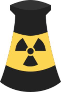 Atomic Energy plant symbol vector clip art