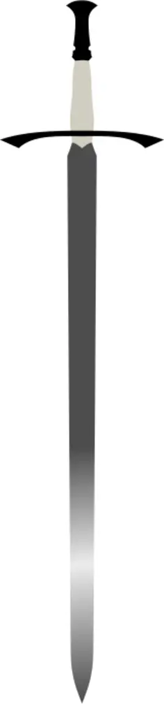 Vector clip art of long Celtic sword