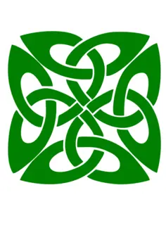 Green pattern decoration vector image