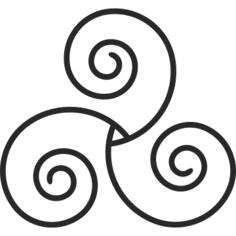 Triskelion drawing