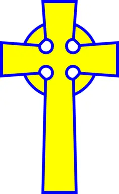 Vector clip art of Celtic cross