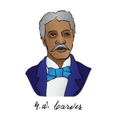 George Washington Carver portrait vector image
