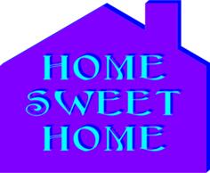 Home sweet home poster vector illustration