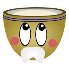 Graphics of older guy green coffee cup