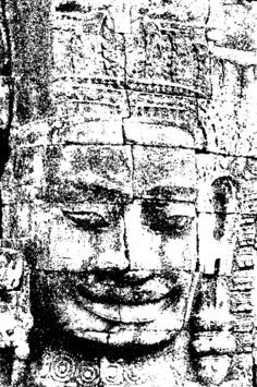 Face towers of the Bayon illustration