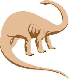 Brontosaurus vector clip art