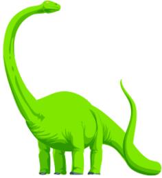 Green dinosaur vector image