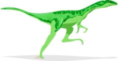 Vector image of dinosaur running