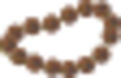Artifact necklace red tiger eye vector drawing