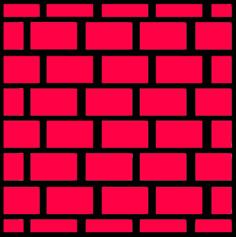 Pink brick wall vector illustration