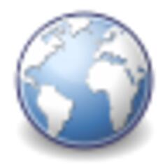 Vector image of internet web browser icon