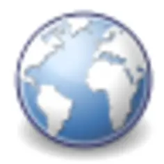 Vector image of internet web browser icon