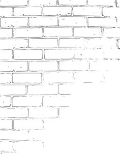 White brick border detail vector image