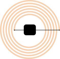 Vector illustration of HF-RFID-Tag sign
