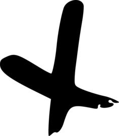 Black crossed lines