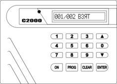 Alarm system C2000 vector drawing