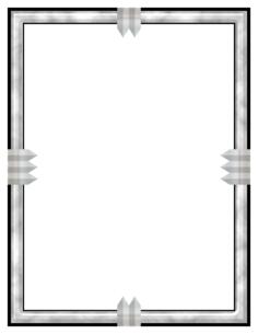 Vector illustration of decorative marble and metallic frame