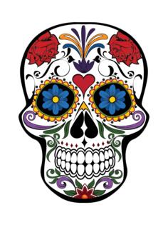 Floral skull vector image