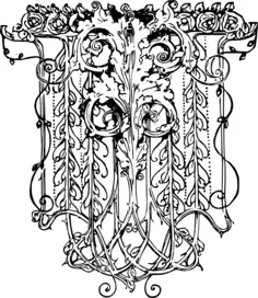 Vector clip art of stylish dooda decoration