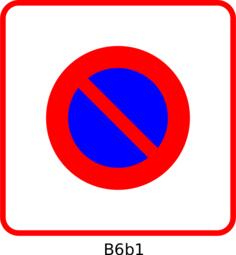 No parking zone square traffic roadsign vector image