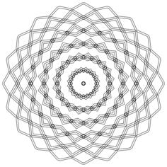 Concentric circular design vector image