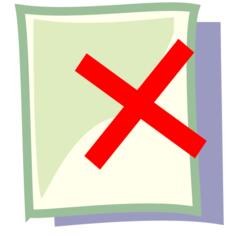 Vector drawing of broken file PC icon in pastel colour