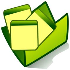 Vector drawing of application folder icon