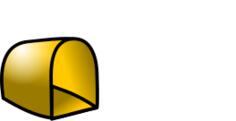 Open postbox vector image
