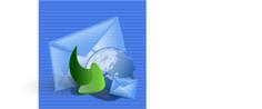 Blue background download folder link computer icon vector clip art