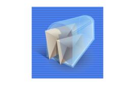 Blue background mail box computer icon vector image