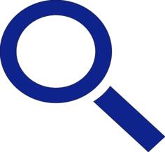 Magnifying glass PC icon vector clip art