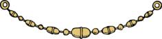 Decorative brown swag vector illustration