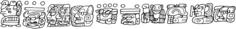 Maya decorative detail vector image