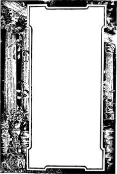 Roman frame vector illustration