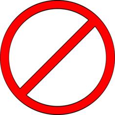 Do Not sign vector clip art