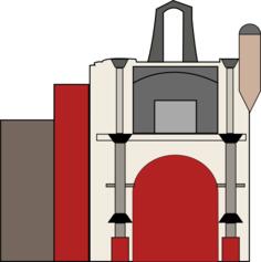 Porta de Santiago vector image