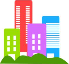 Vector drawing of real estate logo