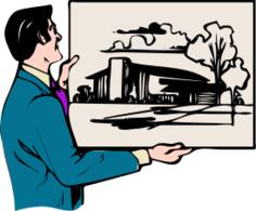 Vector clip art of dream house