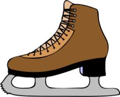 Vector graphics of skating boot