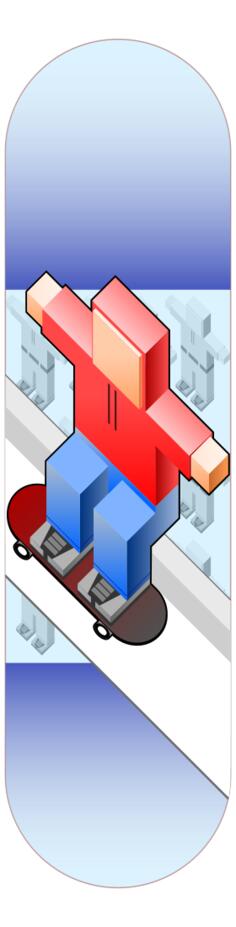 Vector drawing of skate table
